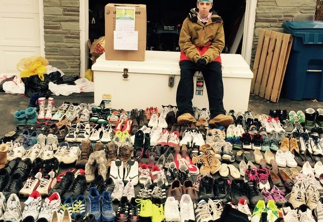 Teen collects old shoes to aid world’s poor